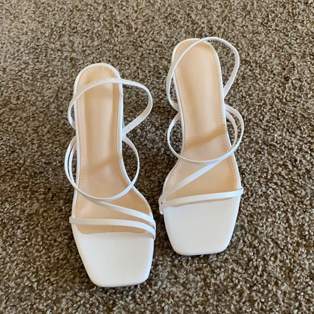SHEIN white heels